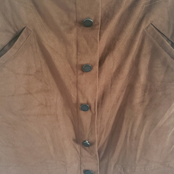 Jolt Brown Suede Mini Skirt Size 7 - Picture 3 of 9